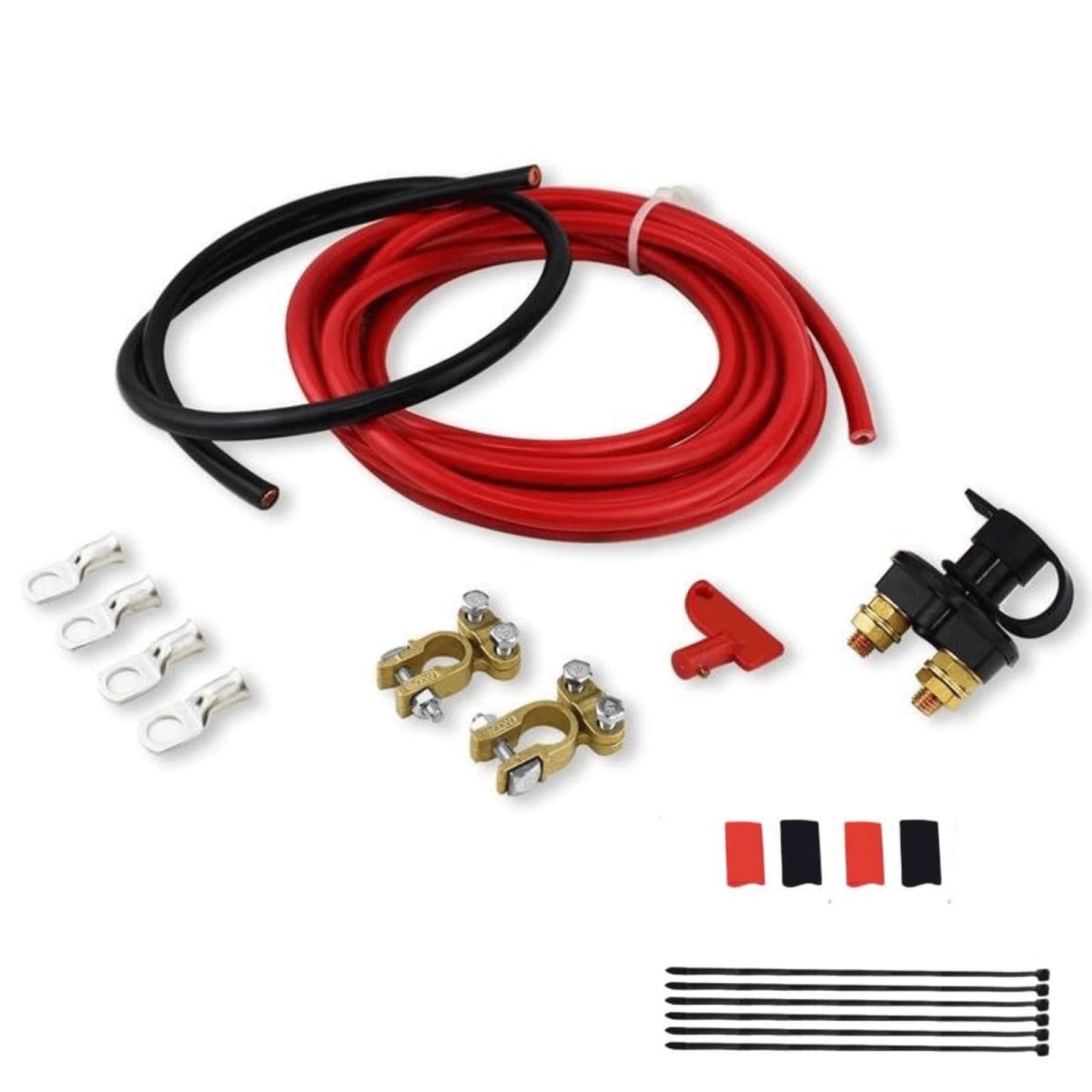 Battery Relocation Kit 5 Meter Red 1 Meter Black Battery Cables